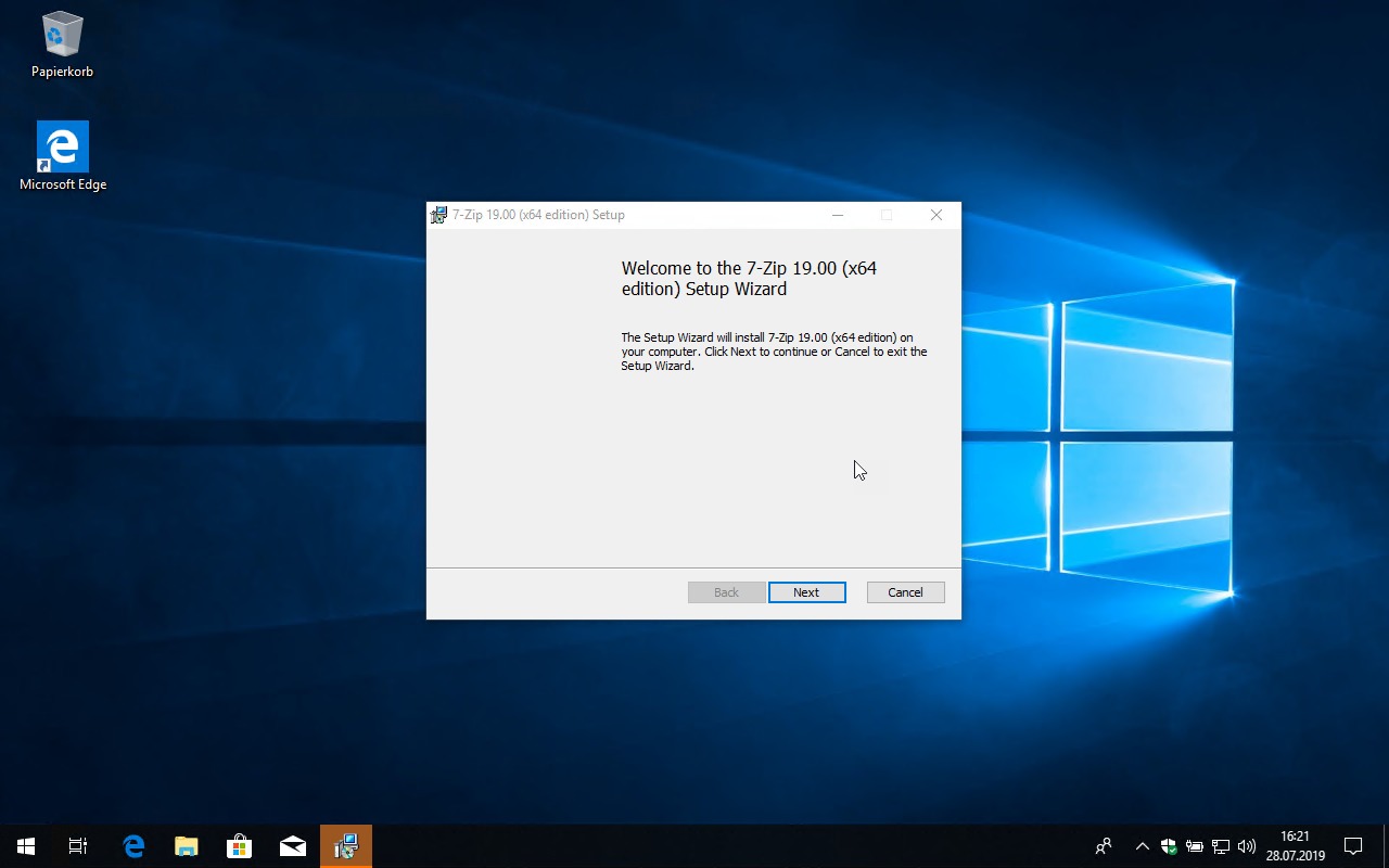 7zip msi installer